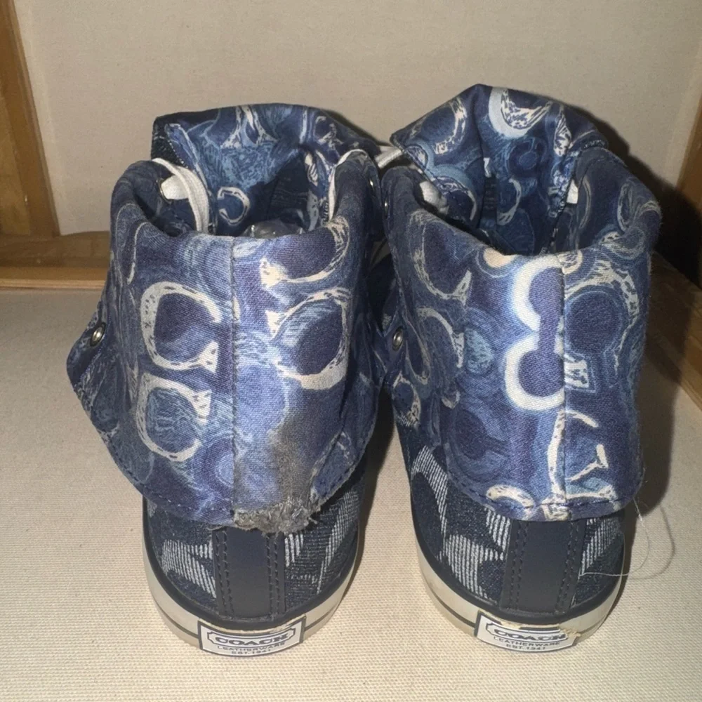 Coach converse high top sneakers